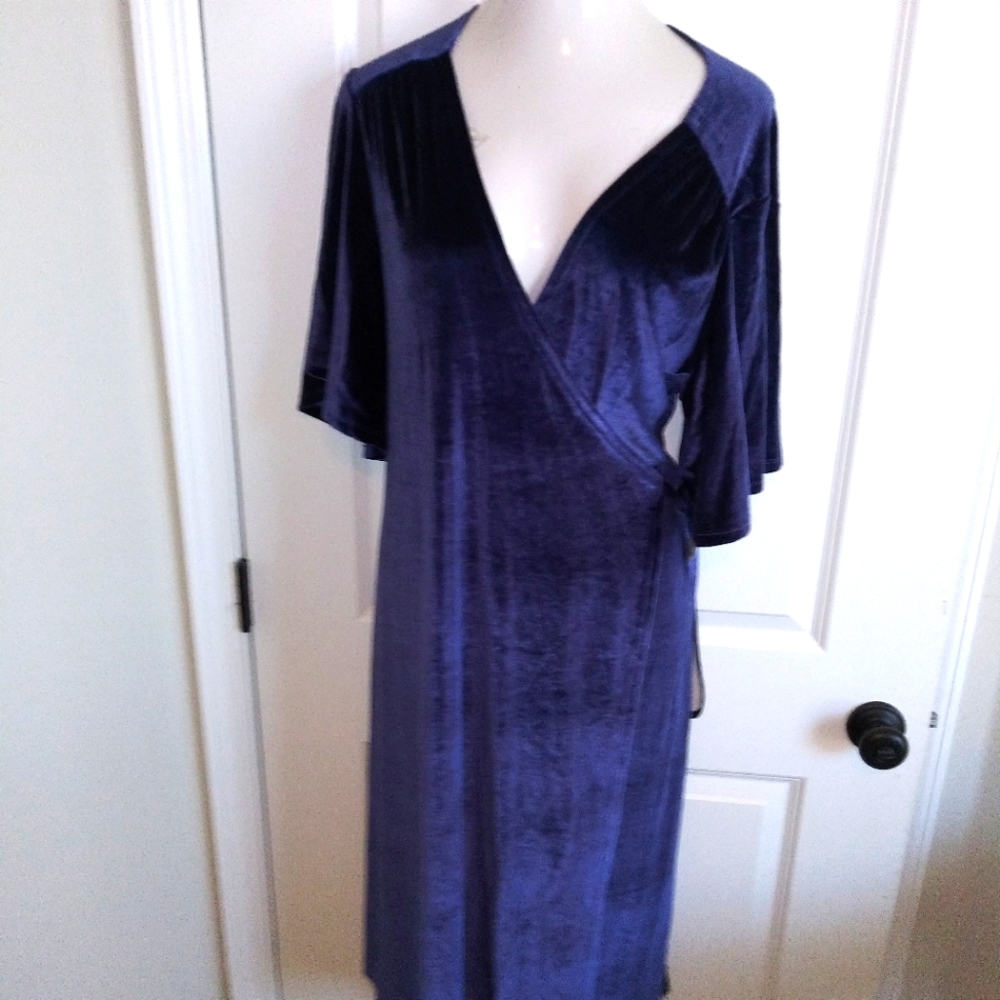 New Velveteen plus size dress 2x